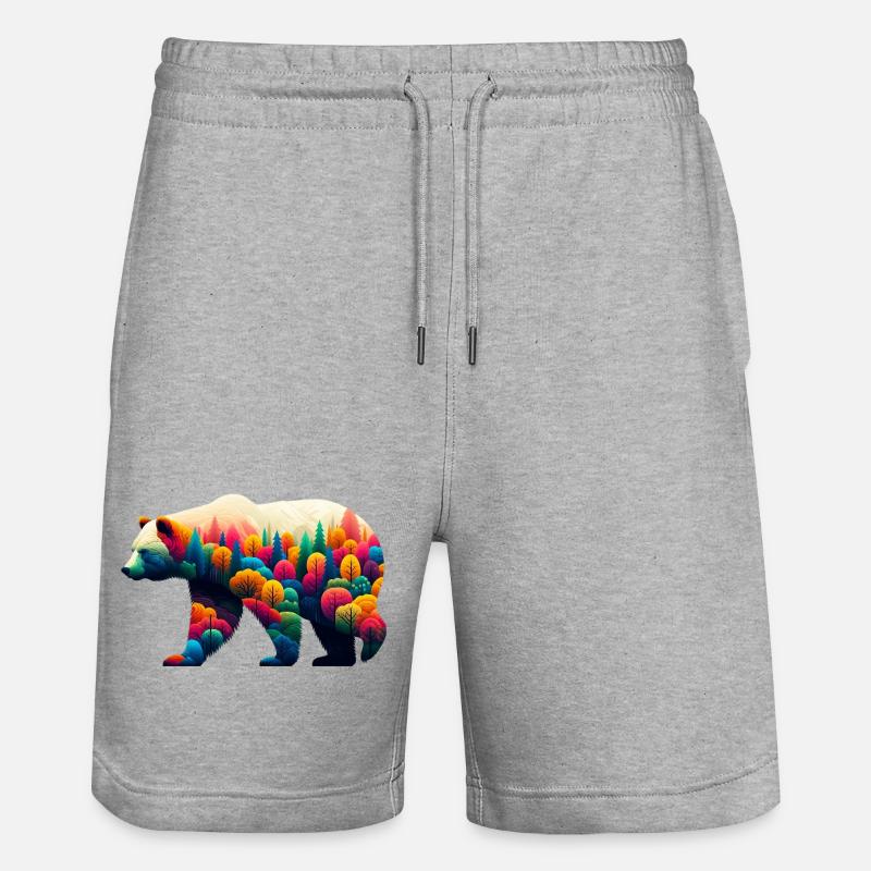 Ours - Short de jogging bio TRAINER Stanley/Stella unisexe - gris chiné