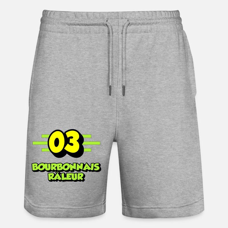 Bourbonnais râleur - Short de jogging bio TRAINER Stanley/Stella unisexe - gris chiné
