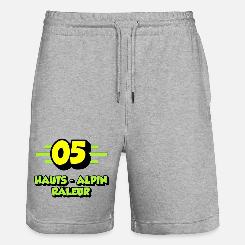 Hauts-Alpin râleur - Short de jogging bio TRAINER Stanley/Stella unisexe - gris chiné