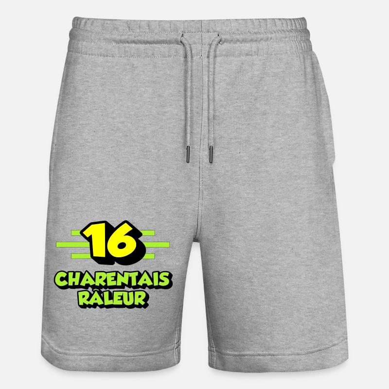 Charentais râleur - Short de jogging bio TRAINER Stanley/Stella unisexe - gris chiné