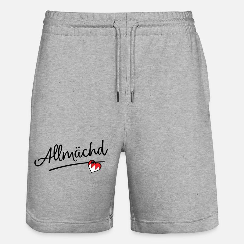 Allmächd - Short de jogging bio TRAINER Stanley/Stella unisexe - gris chiné