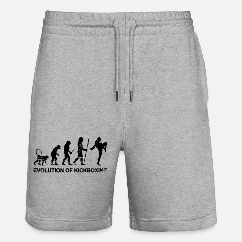 Évolution du kickboxing - Short de jogging bio TRAINER Stanley/Stella unisexe - gris chiné