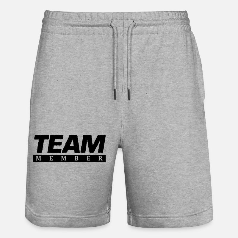 team member 1 - Stanley/Stella Unisex Bio Joggingshorts Trainer - Grau meliert