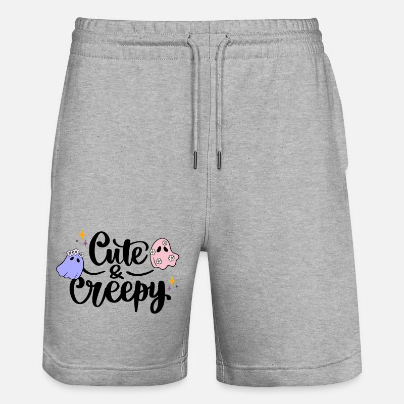 Mignon et effrayant - Short de jogging bio TRAINER Stanley/Stella unisexe - gris chiné