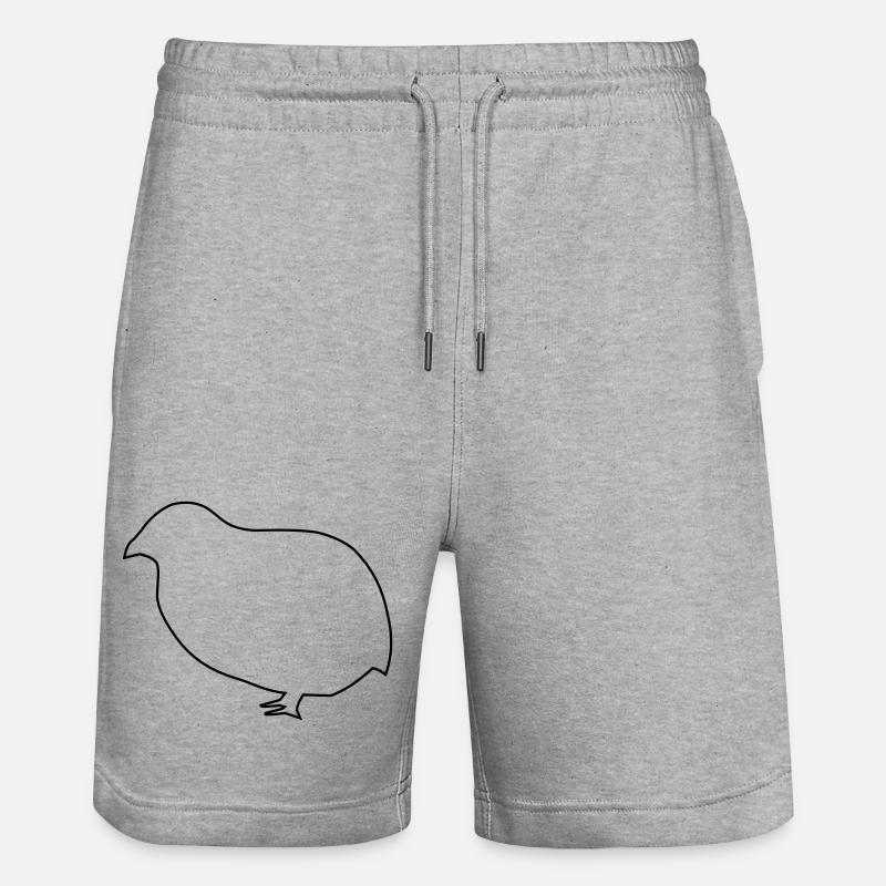 Caille - Short de jogging bio TRAINER Stanley/Stella unisexe - gris chiné