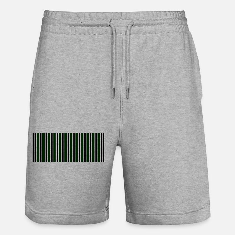 barcode - Stanley/Stella Unisex Bio Joggingshorts Trainer  - Grau meliert