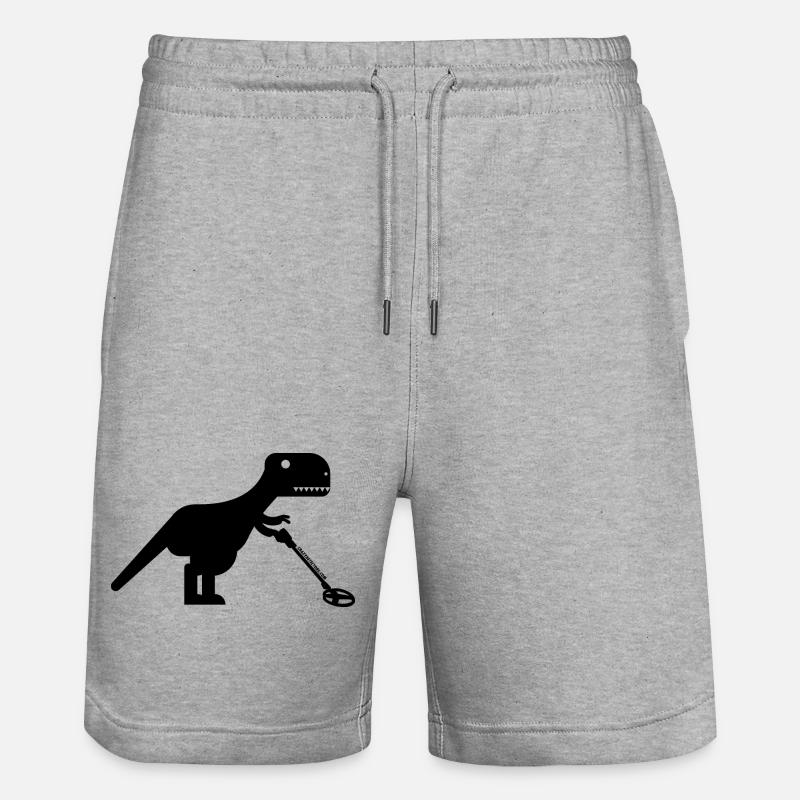 T-Rex sondelt - Stanley/Stella Unisex Bio Joggingshorts Trainer  - Grau meliert