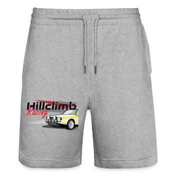 Rally Quattro Hillclimb Racing - Stanley/Stella Unisex Bio Joggingshorts Trainer  - Grau meliert - Vorne - Nik (191cm) & Marisol (170cm)