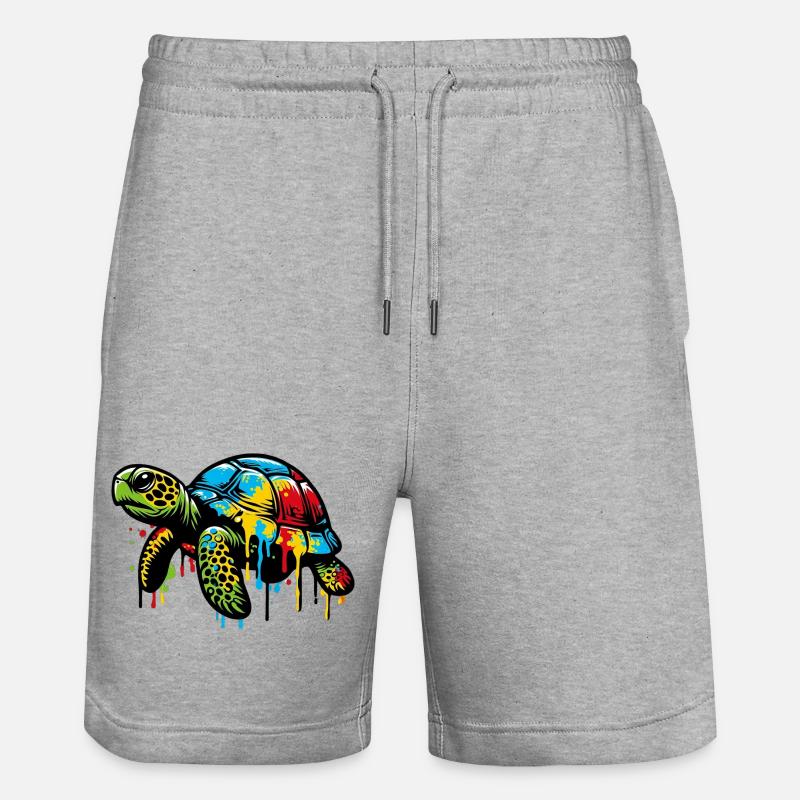 Tortue - Short de jogging bio TRAINER Stanley/Stella unisexe - gris chiné