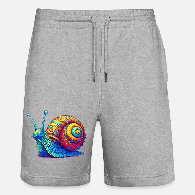 Escargot - Short de jogging bio TRAINER Stanley/Stella unisexe - gris chiné
