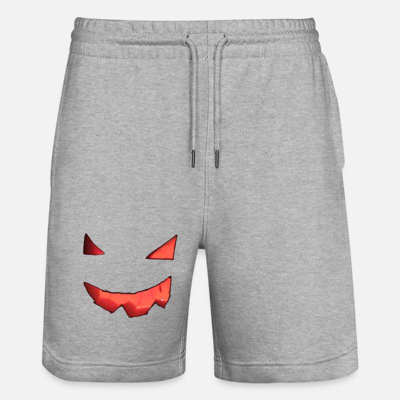 Visage de citrouille - Short de jogging bio TRAINER Stanley/Stella unisexe - gris chiné