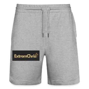 1000021904 - Stanley/Stella Unisex Bio Joggingshorts Trainer  - Grau meliert - Vorne - Nik (191cm) & Marisol (170cm)