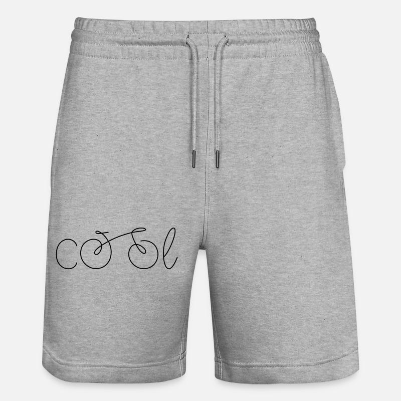 Fahrrad cool - Stanley/Stella Unisex Bio Joggingshorts Trainer  - Grau meliert