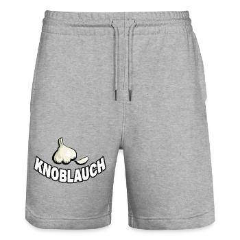 AIL - Short de jogging bio TRAINER Stanley/Stella unisexe - gris chiné - Devant - Nik (191cm) & Marisol (170cm)