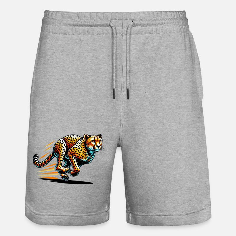 Gepard - Stanley/Stella Unisex Bio Joggingshorts Trainer  - Grau meliert