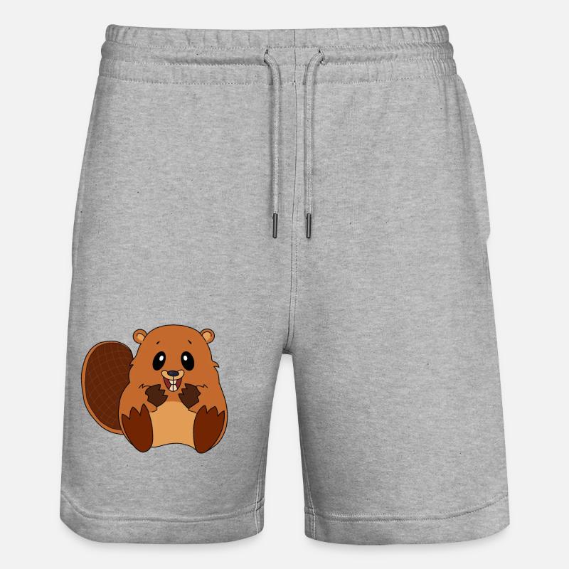 Castor - Short de jogging bio TRAINER Stanley/Stella unisexe - gris chiné