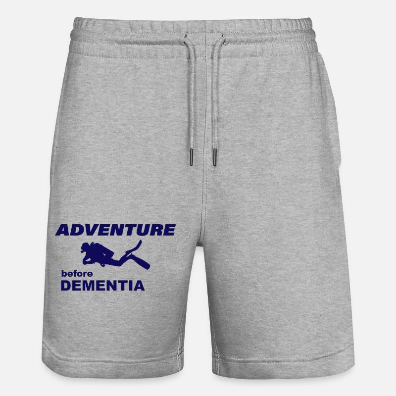 AVENTURE DE PLONGÉE - Short de jogging bio TRAINER Stanley/Stella unisexe - gris chiné