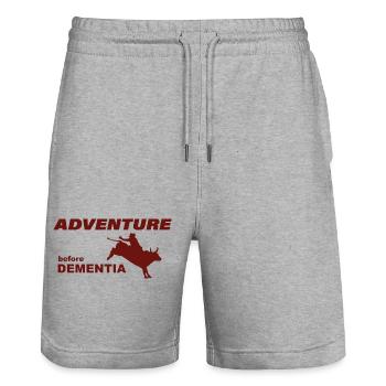 RODÉO AVENTURE - Short de jogging bio TRAINER Stanley/Stella unisexe - gris chiné - Devant - Nik (191cm) & Marisol (170cm)