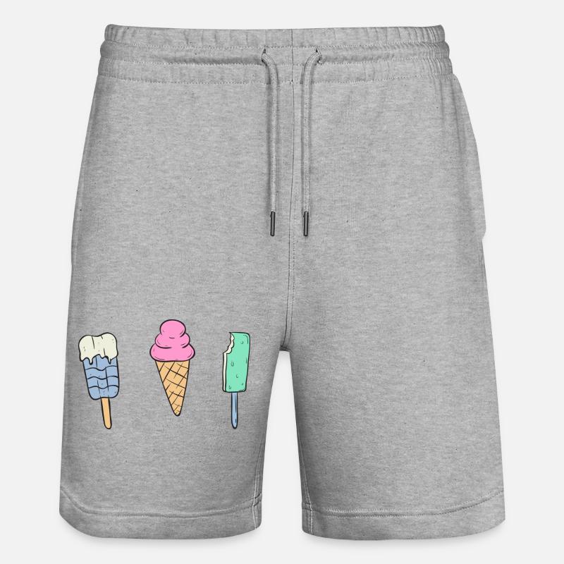 Glace mignonne - Short de jogging bio TRAINER Stanley/Stella unisexe - gris chiné