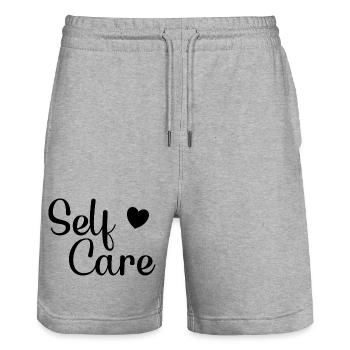 Prendre soin de soi Amour de soi Prendre soin de soi Unique - Short de jogging bio TRAINER Stanley/Stella unisexe - gris chiné - Devant - Nik (191cm) & Marisol (170cm)