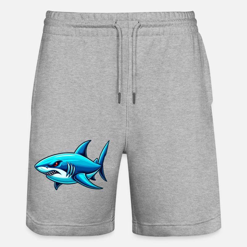 Requin - Short de jogging bio TRAINER Stanley/Stella unisexe - gris chiné