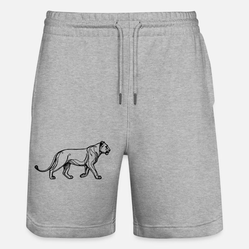 Essence de lionne - Short de jogging bio TRAINER Stanley/Stella unisexe - gris chiné