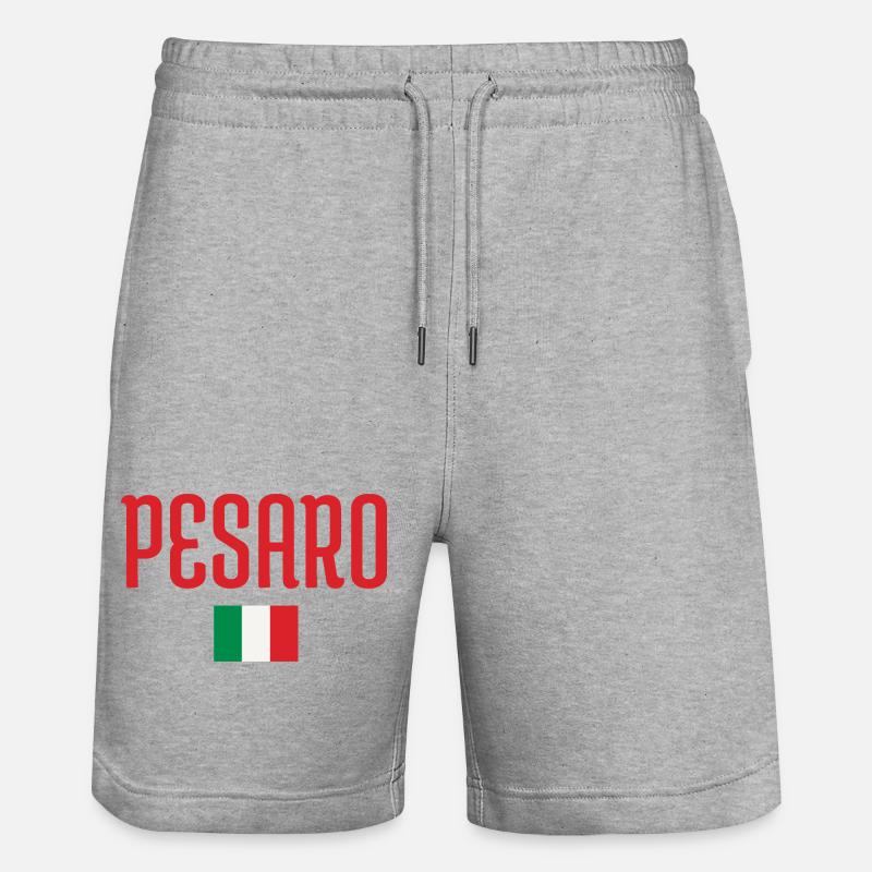 PESARO Drapeau de l’Italie - Short de jogging bio TRAINER Stanley/Stella unisexe - gris chiné
