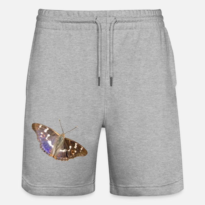 Petit empereur pourpre - Short de jogging bio TRAINER Stanley/Stella unisexe - gris chiné