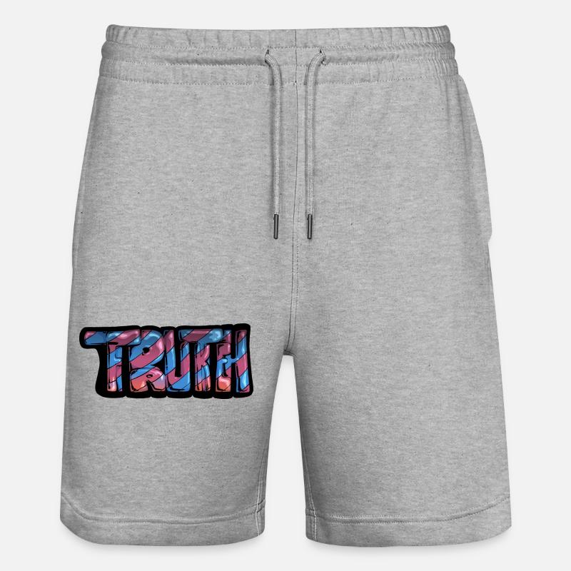 Truth Graff - Short de jogging bio TRAINER Stanley/Stella unisexe - gris chiné