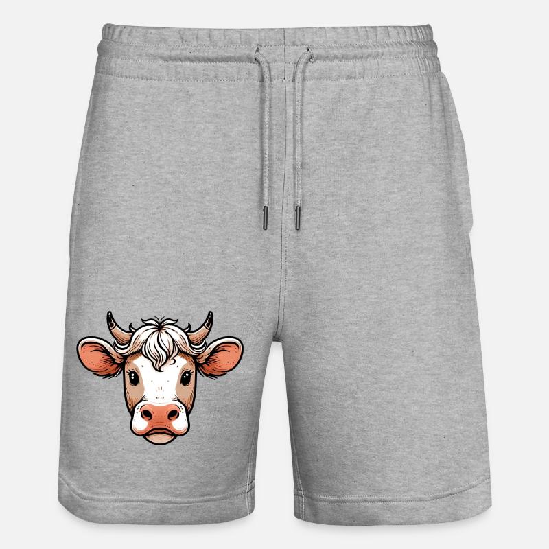 Vache - Short de jogging bio TRAINER Stanley/Stella unisexe - gris chiné