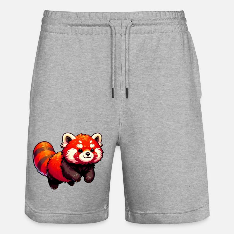 Petit panda - Short de jogging bio TRAINER Stanley/Stella unisexe - gris chiné