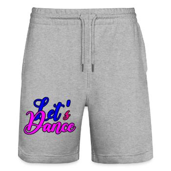 Cheerful Dance Motivation - Stanley/Stella Trainer Unisex Organic Jogging Shorts - heather grey - Front - Nik (191cm) & Marisol (170cm)