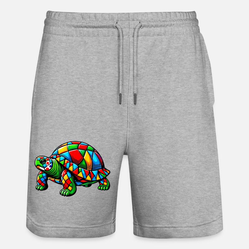 Arlequin Tortue - Short de jogging bio TRAINER Stanley/Stella unisexe - gris chiné