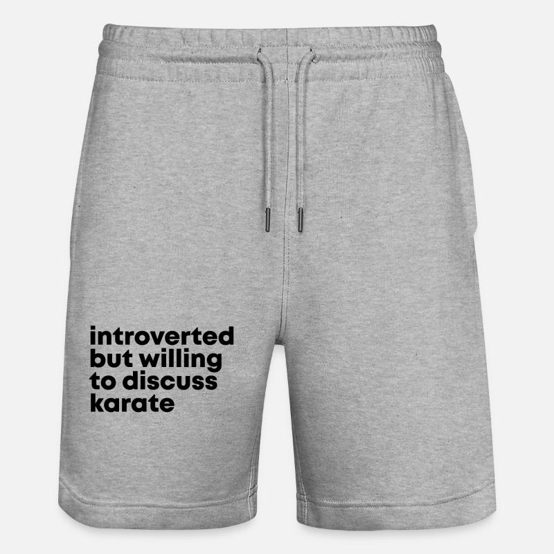 karaté - Short de jogging bio TRAINER Stanley/Stella unisexe - gris chiné