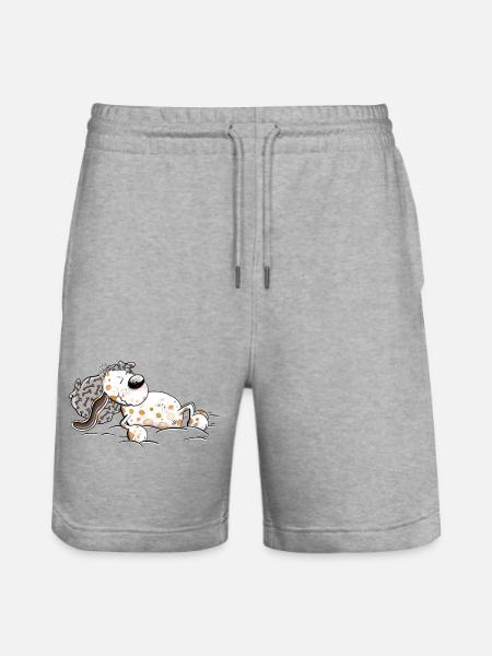 Sleeping Dog Tired Dream - Stanley/Stella Trainer Unisex Organic Jogging Shorts - heather grey