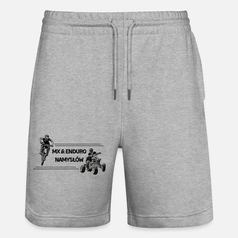 EnduroNamysłów MX&EnduroNamysłów Collection - Stanley/Stella Trainer Unisex Organic Jogging Shorts - heather grey