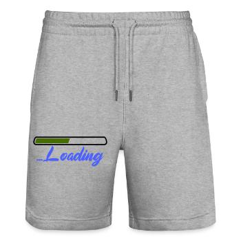 Chargement - Short de jogging bio TRAINER Stanley/Stella unisexe - gris chiné - Devant - Nik (191cm) & Marisol (170cm)