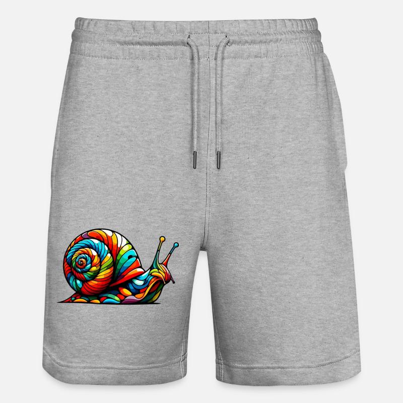 Escargot - Short de jogging bio TRAINER Stanley/Stella unisexe - gris chiné