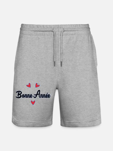 BONNE ANNEE. SAINT SYLVESTRE - Short de jogging bio TRAINER Stanley/Stella unisexe - gris chiné