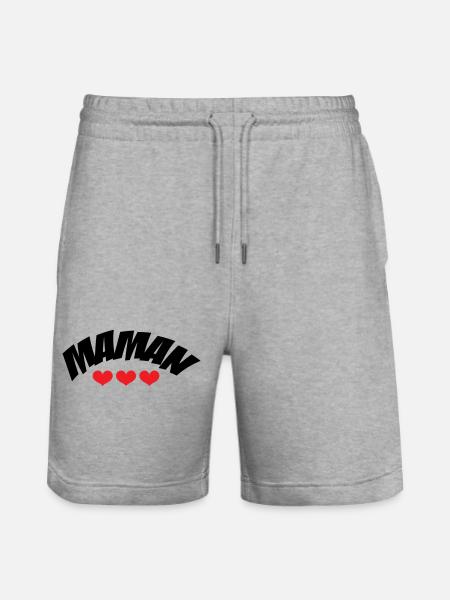 Mom / Mother's Day - Stanley/Stella Trainer Unisex Organic Jogging Shorts - heather grey