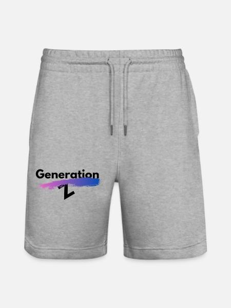 Generation Z - Stanley/Stella Unisex Bio Joggingshorts Trainer - Grau meliert