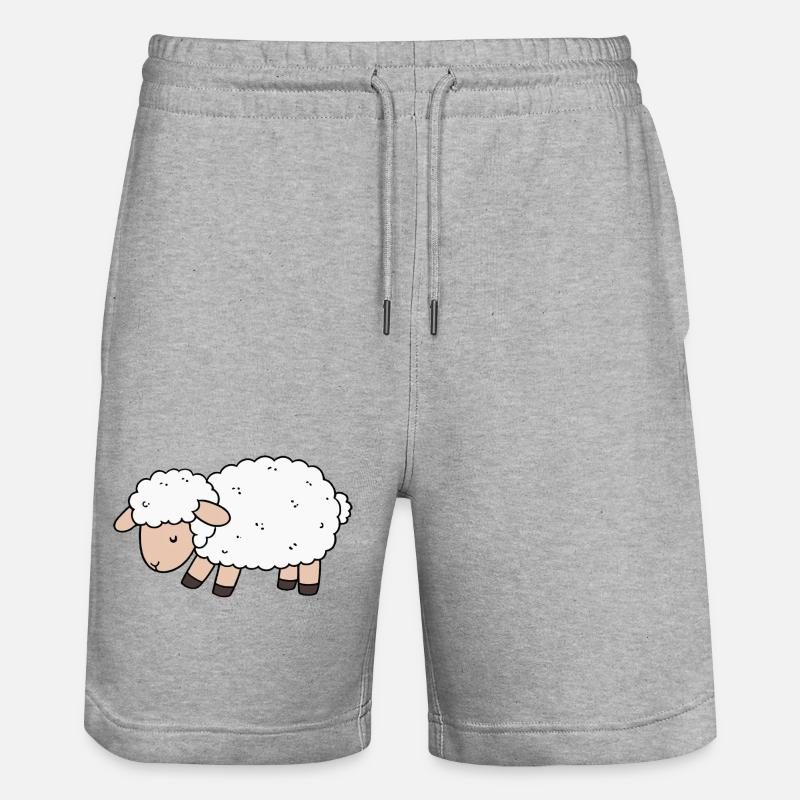 Mouton - Short de jogging bio TRAINER Stanley/Stella unisexe - gris chiné