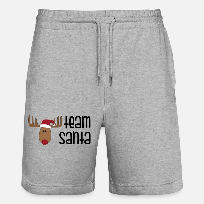 Une équipe amusante à Noël - Short de jogging bio TRAINER Stanley/Stella unisexe - gris chiné