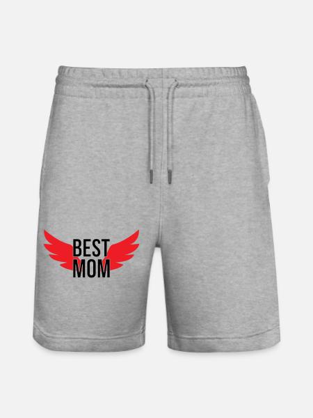 Best Mom - Mother's Day - Stanley/Stella Trainer Unisex Organic Jogging Shorts - heather grey