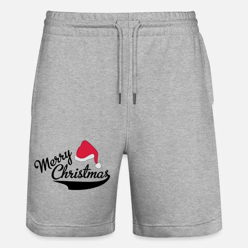 Joyeux Noël - Short de jogging bio TRAINER Stanley/Stella unisexe - gris chiné
