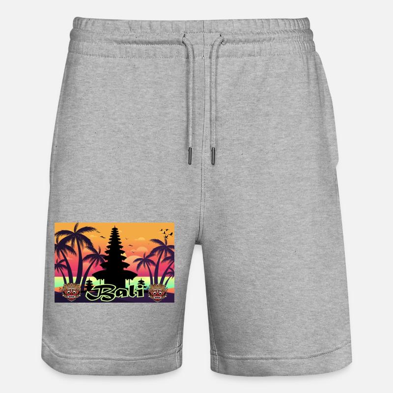 BALI - Short de jogging bio TRAINER Stanley/Stella unisexe - gris chiné