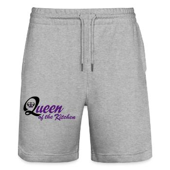 Tablier de cuisine amusant pour les femmes - Short de jogging bio TRAINER Stanley/Stella unisexe - gris chiné - Devant - Nik (191cm) & Marisol (170cm)