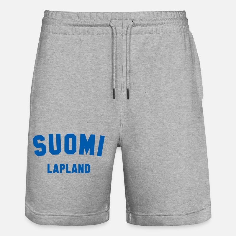 LAPLAND Suomi Laponie Finlande - Short de jogging bio TRAINER Stanley/Stella unisexe - gris chiné