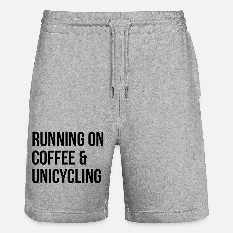 monocycle - Short de jogging bio TRAINER Stanley/Stella unisexe - gris chiné