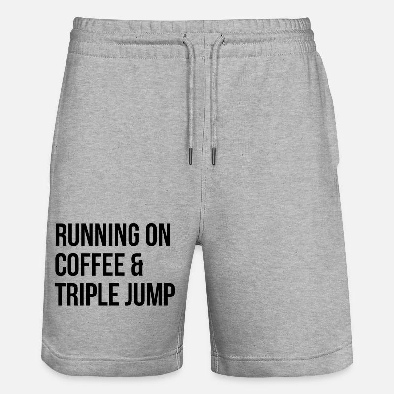 Triple saut Triple saut - Short de jogging bio TRAINER Stanley/Stella unisexe - gris chiné